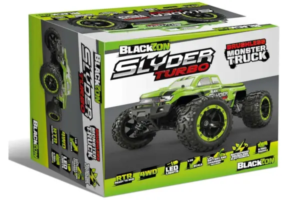 Blackzon Slyder Mt Turbo 1/16 4wd 2s Brushless - Green – RC Buggy – view 5