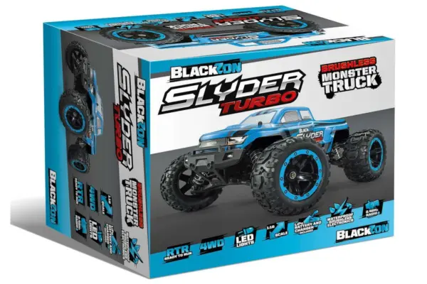 Blackzon Slyder Mt Turbo 1/16 4wd 2s Brushless - Blue – RC Buggy – view 5