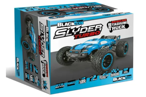 Blackzon Slyder St Turbo 1/16 4wd 2s Brushless - Blue – RC Buggy – view 4