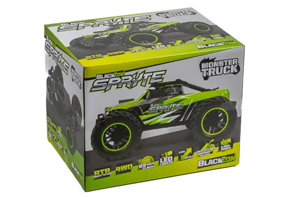 Blackzon Spryte Mt 1/20 4wd Electric Monster Truck - Green – RC Buggy – view 5