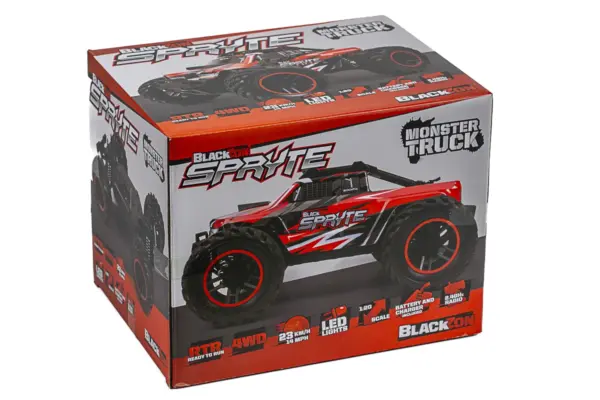 Blackzon Spryte Mt 1/20 4wd Electric Monster Truck - Red – RC Buggy – view 5