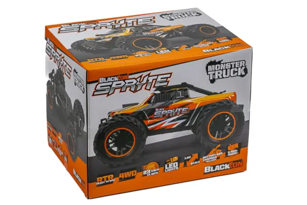 Blackzon Spryte Mt 1/20 4wd Electric Monster Truck - Orange – RC Buggy – view 5