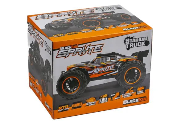 Blackzon Spryte St 1/20 4wd Electric Stadium Truck - Orange – RC Buggy – view 5