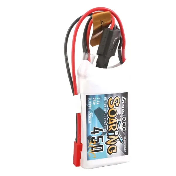 GensAce Soaring LiPo 2S 7.4V-450-30C(JST) 56.5x31x9mm 33g – view 4