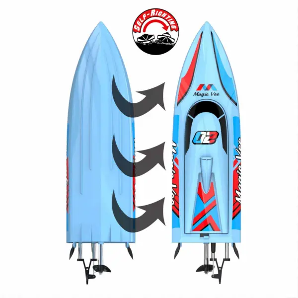 Joysway Magic Vee V6 Electric Abs 270mm Brushed 2.4g RTR Boat – RC Speed Boat – view 11
