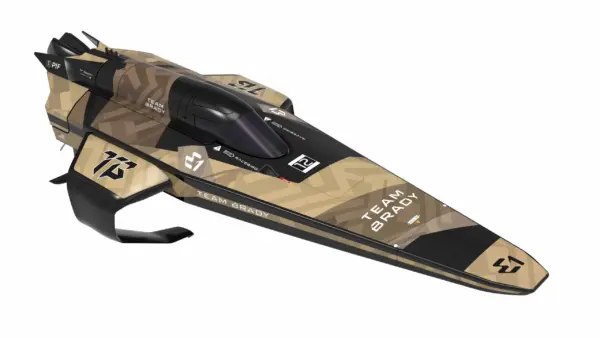 Joysway E1 Racebird 1:14 545mm RTR Hydrofoil Boat Team Brady – RC Speed Boat – view 8