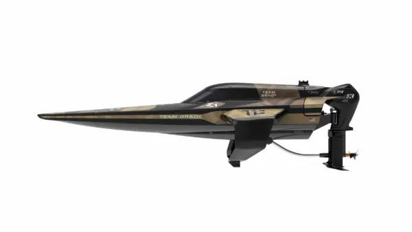 Joysway E1 Racebird 1:14 545mm RTR Hydrofoil Boat Blue – RC Speed Boat – view 14
