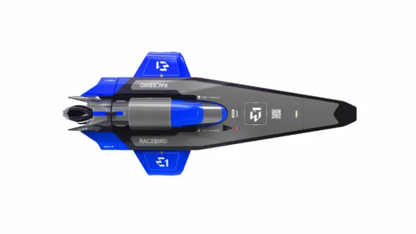 Joysway E1 Racebird 1:14 545mm RTR Hydrofoil Boat Blue – RC Speed Boat – view 18
