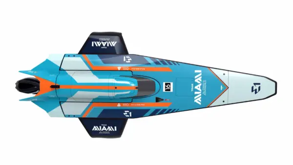 Joysway E1 Racebird 1:14 545mm RTR Hydrofoil Boat Team Miami – RC Speed Boat – view 13