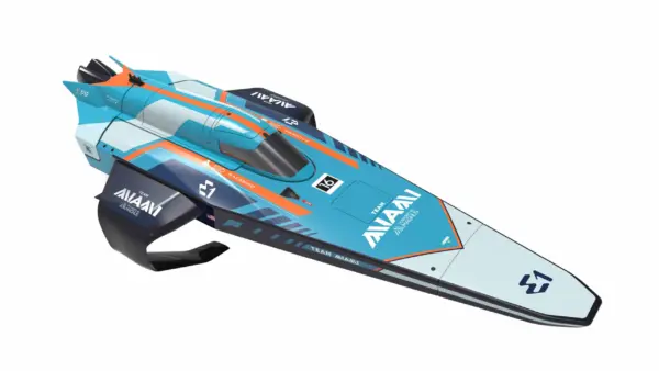 Joysway E1 Racebird 1:14 545mm RTR Hydrofoil Boat Team Miami – RC Speed Boat – view 14