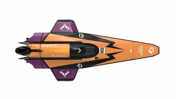 Joysway E1 Racebird 1:14 545mm RTR Hydrofoil Boat Team Rafa – RC Speed Boat – view 3