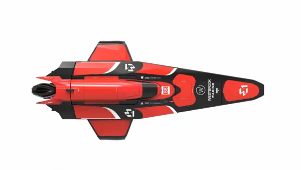 Joysway E1 Racebird 1:14 545mm RTR Hydrofoil Boat Team Westbrook – RC Speed Boat – view 11