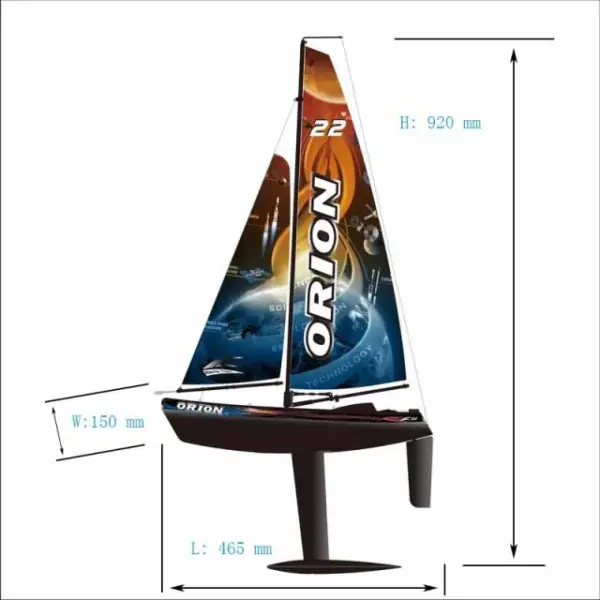 Joysway Orion 465mm 2.4G RTR Sailboat – view 3