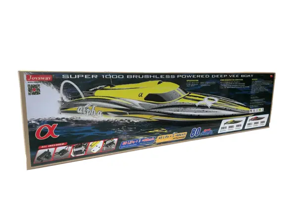 Joysway Alpha Deep Vee Brushless 1060mm 2.4g RTR Boat (Y) (2x3s-5000) – view 5