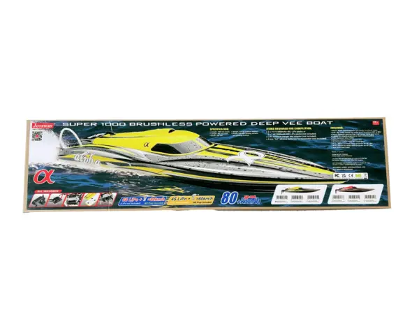 Joysway Alpha Deep Vee Brushless 1060mm 2.4g RTR Boat (Y) (2x3s-5000) – view 6