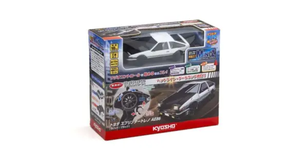 Kyosho First Mini-Z 1:28 Toyota Sprinter Trueno AE86 WH/BK – RC Car – view 7