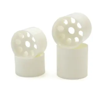 Front & Rear White Wheels Kyosho EP Fantom 4WD (4)