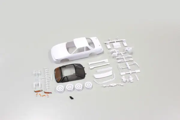 Bodyshell Nissan Silvia S13 Mini-Z + 4WD Rims (White Body) – view 2
