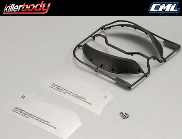 Killerbody Lc70 Front Wheel Arches (4.53/4.72" Tyre) for Kb48601 – view 2