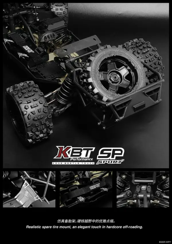 KKPIT KBT SP 1/8 Desert Truck – Deep Blue Remastered Edition RTR bundle version – RC Monster Truck – view 23