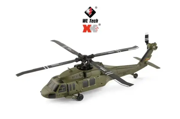 WLtoys XK K170 Black Hawk UH-60L RC Helicopter 4-Channel Brushless with 6-Axis Gyro (RTF) – view 7