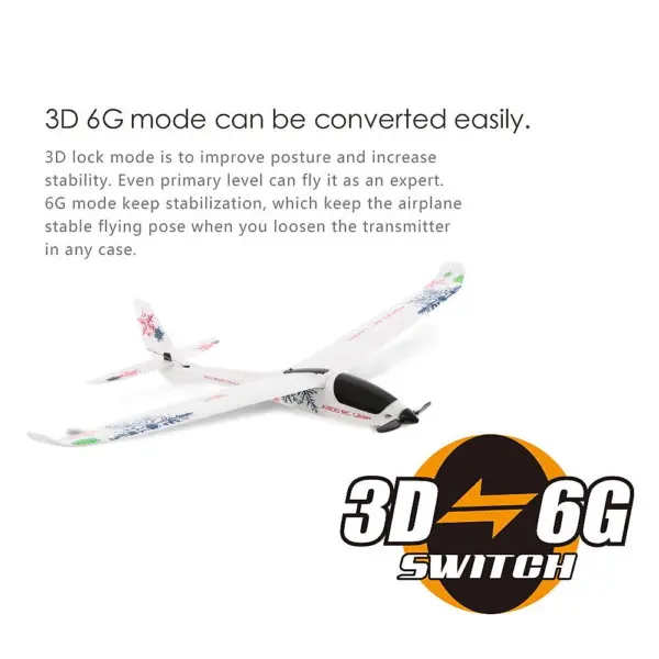 XK A800 RC Airplane 780mm Wingspan 5CH 3D/6G Mode Fixed Wing (RTR) – view 2