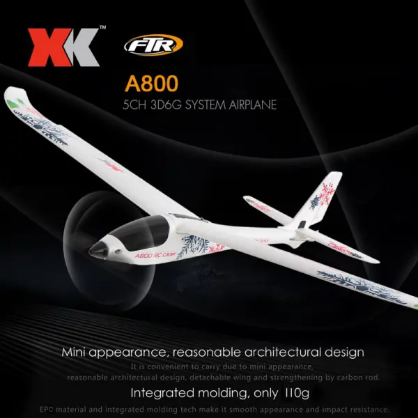 XK A800 RC Airplane 780mm Wingspan 5CH 3D/6G Mode Fixed Wing (RTR) – view 11