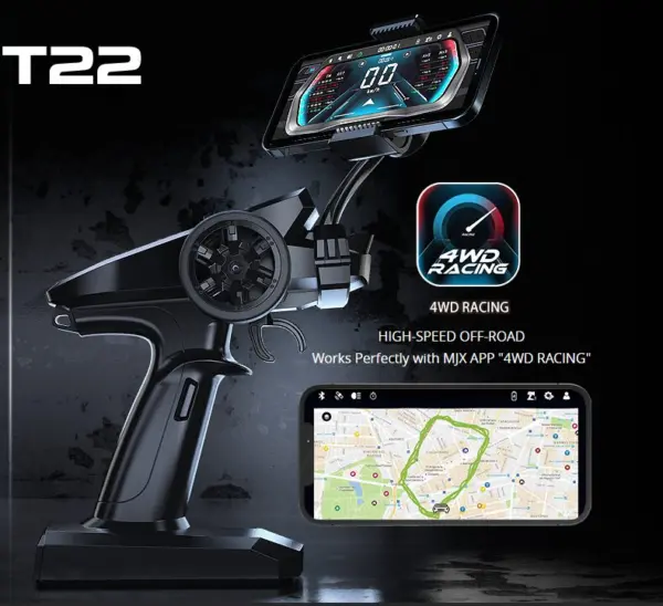 MJX Hyper Go H16E 1:16th Scale Truck with GPS Speedometer + Mobile App – Kids RC Car – view 7