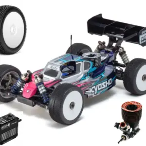 Kyosho Inferno MP11 1:8 4WD RC Nitro Buggy Kit - Bundle wheels, engine & servo package