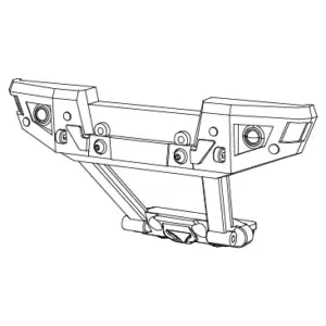 MJX Hyper Go 10208 V1 Rear Bumper - Part Number 10110