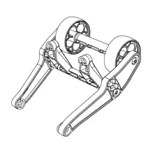 MJX Hyper Go 10208 Wheelie Bar Assembly - Part Number 10120