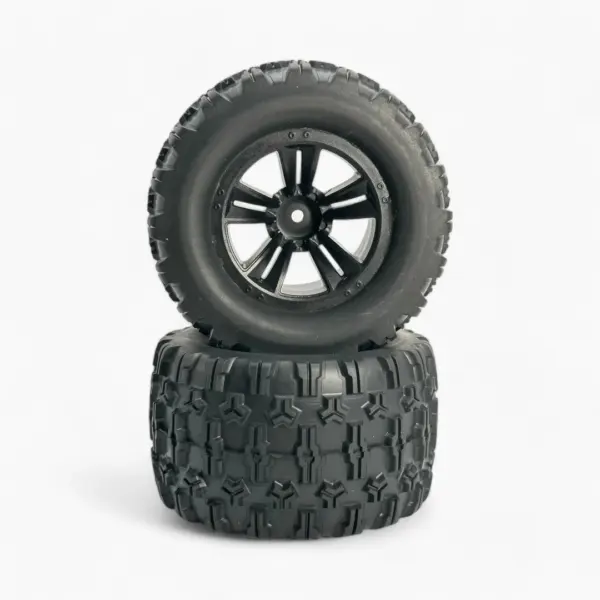MJX Hyper Go 10208 Wheels & Tyres (Pre-Glued) - Part Number 1015a – view 2