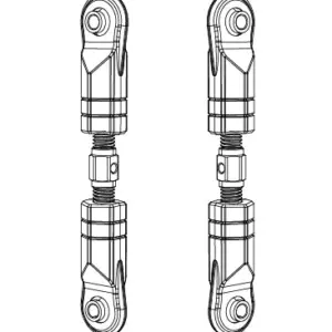 MJX Hyper Go 10208 V2 Front Tie Rods 2 Pack - Part Number 10200b