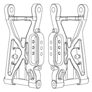 MJX Hyper Go 10208 V1 Front Lower Suspension Arms - Part Number 10220