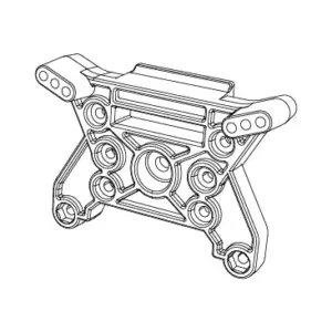 MJX Hyper Go 10208 V2 Front Shock Tower - Part Number 10270b