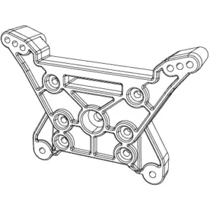 MJX Hyper Go 10208 V2 Rear Shock Tower - Part Number 10280b