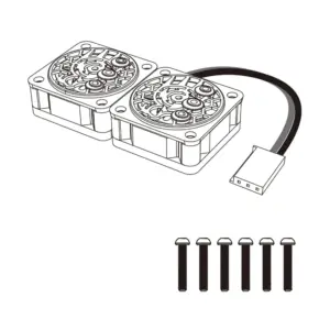 MJX Hyper Go Replacement Twin Motor Fans - Part Number 10397b