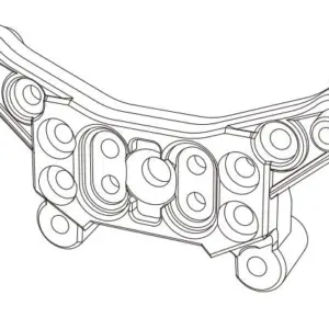 MJX Hyper Go 14209 14210 Rear Shock Tower - Part Number 14180b