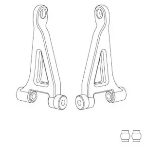 MJX Hyper Go 14301 14302 Rear Upper Suspension Arms - Part Number 14240