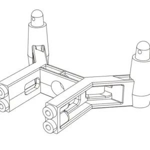 MJX Hyper Go 14209 Rear Body Shell Mount - Part Number 14281b