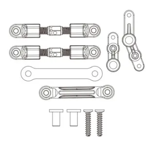 MJX Hyper Go 14209 14210 Complete Steering Set - Part Number 14430b