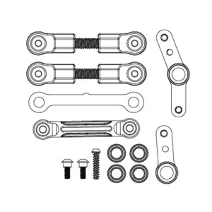 MJX Hyper Go 14211 Complete Steering Assembly - Part Number 14430d