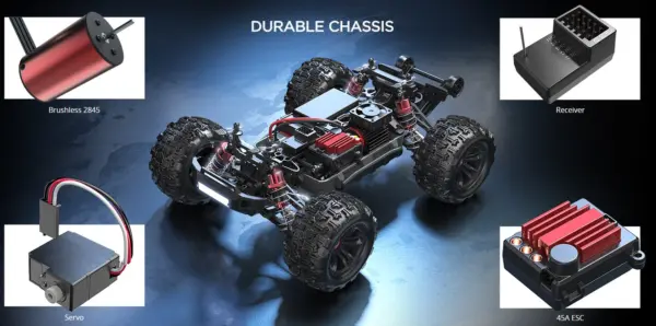 MJX Hyper Go 16208 65kph Brushless 1:16 Scale Truck (2s & 3s Lipo Version) – view 15