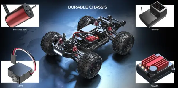 MJX Hyper Go 16210 65kph Brushless 1:16 Scale Truck (2s & 3s Lipo Version) – view 7