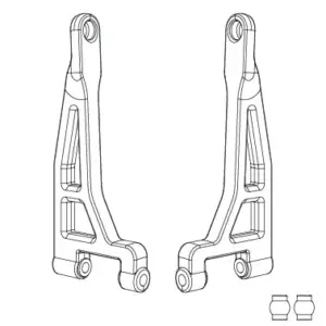 MJX Hyper Go 16207 2 Pack Rear Upper Suspension Arm - Part Number 16240b