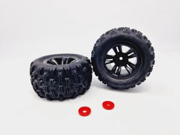 MJX Hyper Go Wheels With Tires for All Trucks (Glued) - Part Number 16300b