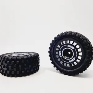 MJX Hyper Go Buggy 16207 Wheels With Tires (Glued) - Part Number 16300c