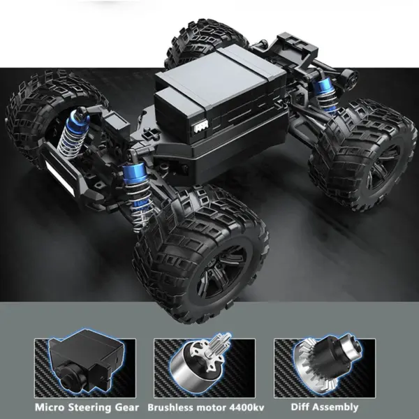 MJX 20208 Brushless 1:20th Scale Monster Truck (2s Lipo Version) 39kph – view 6