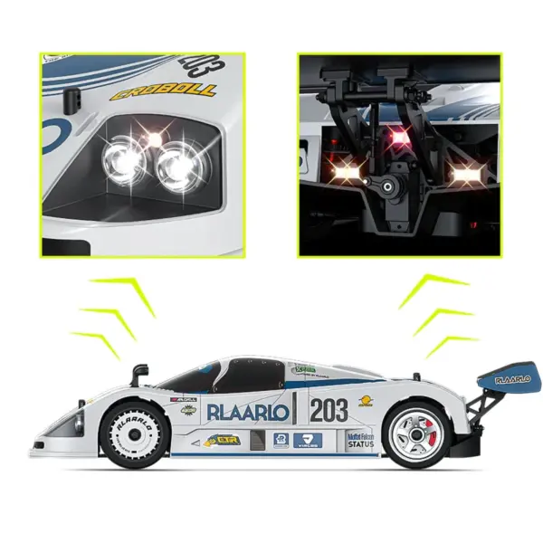 Rlaarlo Ak-787 Carbon Brushless 1:10 Scale Race Car - Blue (2s & 3s Lipo Version) – view 21
