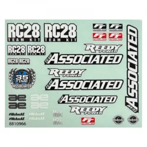Team Associated Rc28r Decal Sheet